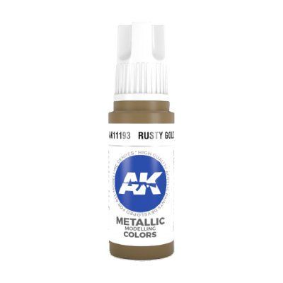 Фарба RUSTY GOLD METALLIC - Іржаве золото МЕТАЛІК / INK АК-інтерактив AK11193