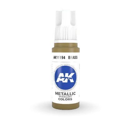 Фарба BRASS METALLIC - ЛАТУНЬ МЕТАЛІК / INK АК-інтерактив AK11194